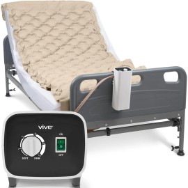 Vive Alternating Pressure Pad- Mattress Pad w/ Electric Pump System New