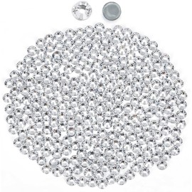 Hotfix Rhinestones for Crafts Flatback Rhinestones Glass Rhinestones Round Crystals Gems for Clothes Shoes Bag DIY Decoration Clear (SS6/2MM/1440pcs)