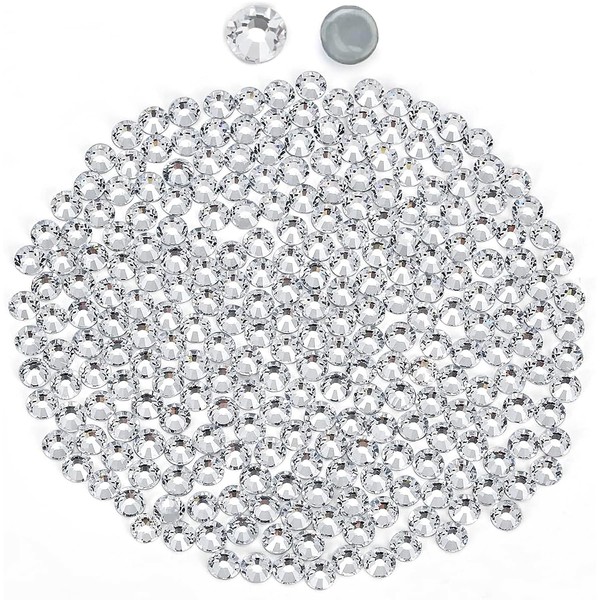 Hotfix Rhinestones for Crafts Flatback Rhinestones Glass Rhinestones Round Crystals