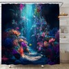 Ocean Underwater World Shower Curtain for Bathroom,70x70 Inch
