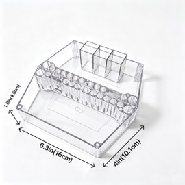 Makeup Tray Organizer Box Crystal Clear Acrylic