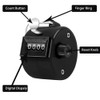 HZXSDEG 4 PCS Counter Clicker 4-Digit Number Count, Handheld Mechanical