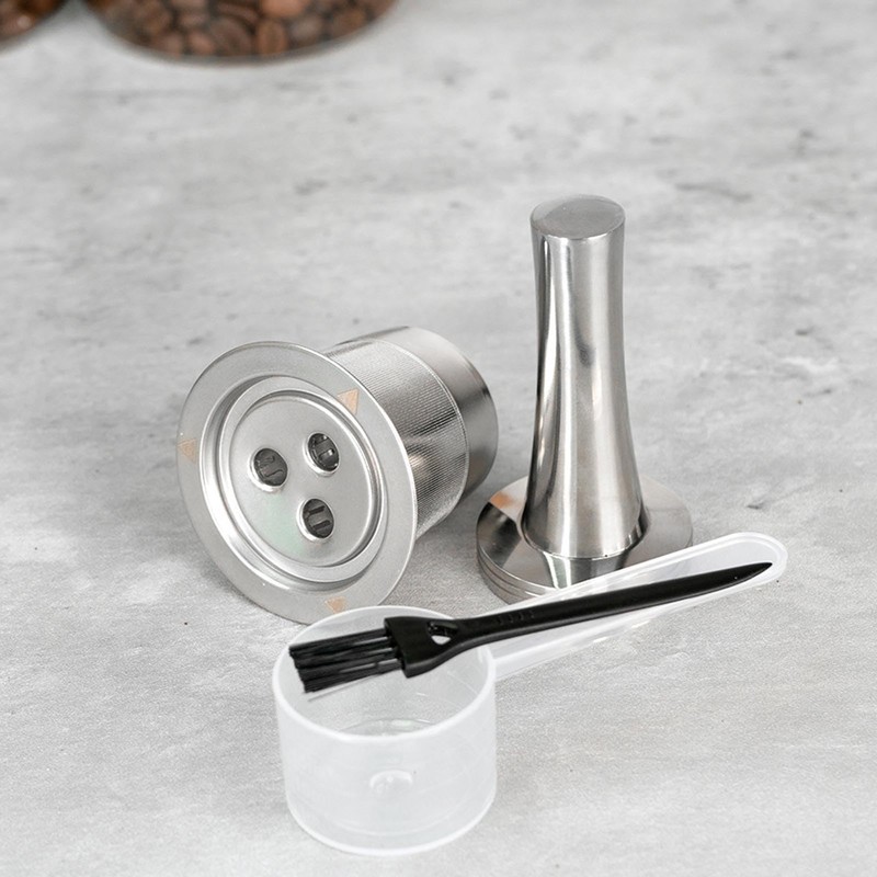 Refillable Coffee Pod, Stainless Steel Reusable Coffee Pod 3 Hole