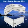 BALAVA Dock Corner Bumper,Vinyl Boat Dock Corner Bumpers with 90