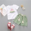 YOUNGER TREE Toddler Baby Girls Clothes Watermelon T-Shirt + Linen