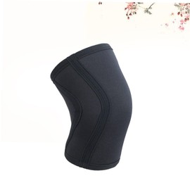 Baluue 1pcs Thickened Knee Protector for Weightlifting Alleviates Muscle Pain Joint Sprains Soft Black Support Pad for Men Women Suitable for Sports Fitness Activities
