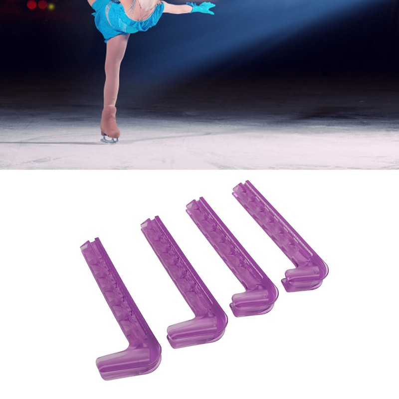 2Pair Ice Skate Guards Hockey Shoe Blade Cover Adjustable Silicone
