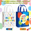 Teenyyou 12 Pcs Happy Birthday Gift Bag Non Woven Wrap