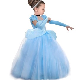 YESNID Cinderella Costume Girl Princess Dress Ball Gown Party Birthday 2-11T