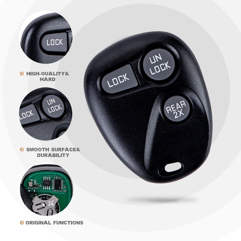 USAKeys New Keyless Entry Replacement Car Key Fob for 1997/1998/1999