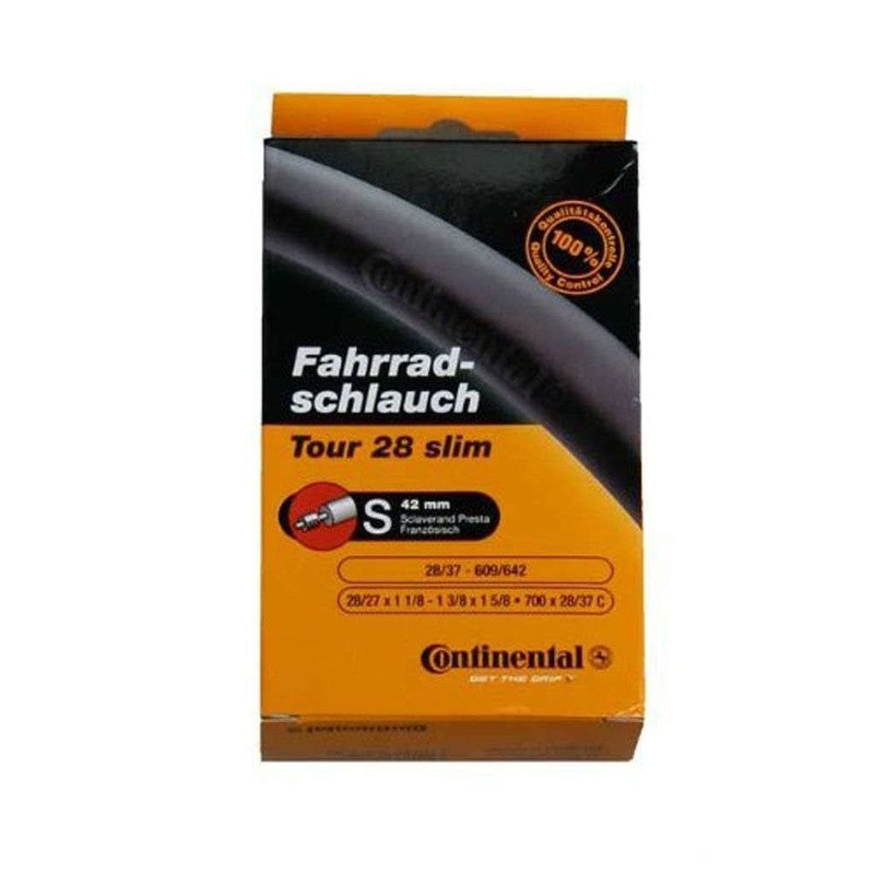 Continental Schlauch Tour 28 Slim SV 42, Schwarz, 28 slim