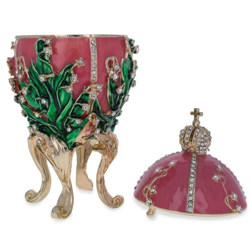 BestPysanky 1898 Lilies of The Valley Royal Imperial Easter Egg