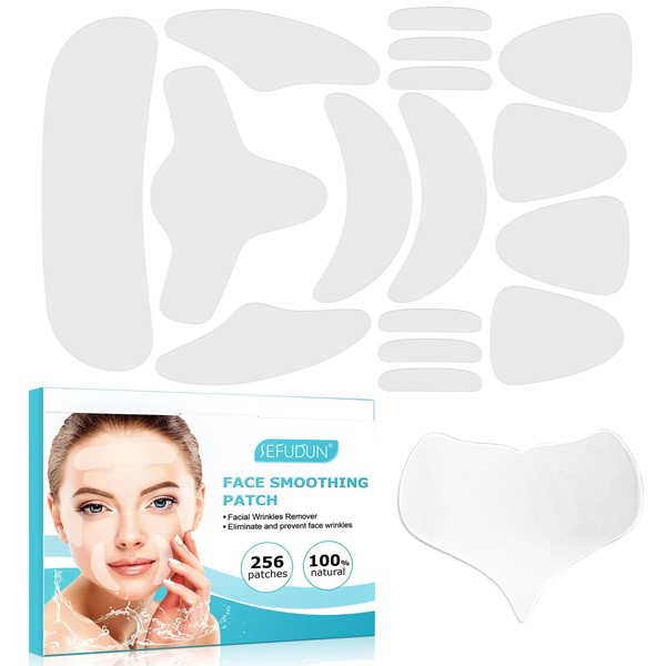 Scettar Pack of 256 Face Wrinkle Remover Strips, Anti Wrinkle