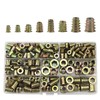 Threaded Insert Nuts, 222 Pcs Zinc Alloy D Nuts,Hexagon Socket