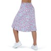 Women's Midi Length Skorts Skirts with 3 Pockets - High