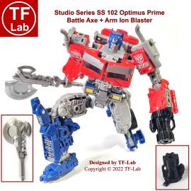 TF-Lab Battle Axe+ Black Blaster Upgrade Kit for Optimus Prime Studio Series SS 102