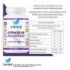 Citrato Magnesio 120 Cápsulas 500 Suplemento Alimenticio Alta Biodisponibilidad Saisa