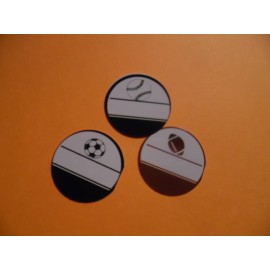 Unbranded Pre Cut One Inch Bottle Cap Images SPORT BALLS Free Shipping - photo, 15 images