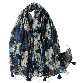 FAIRYGATE 63102 Women's Scarf, Wrap Scarf, Lightweight Travel Scarf, Soft Wrap Scarves Made of Long for Women, 63102