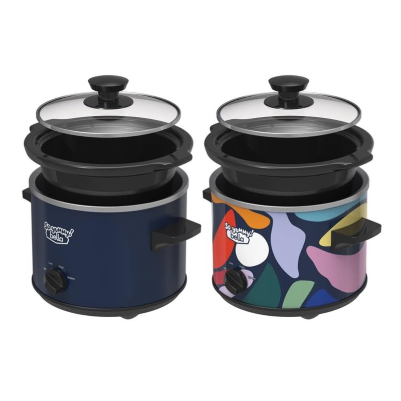 So Yummy by bella 2.0qt Twin Set Slow Cooker Navy