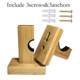 Baseball Bat Display Wall Mount Holder,Baseball Bat Display Case Holder,Solid Wood Baseball Bat Rack Brackets Hanger Hidden Screws for Softball & Baseball (burlywood)