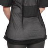 Mane Caper Mesh Back Salon Jacket Black 2 pockets zipper