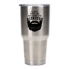 Elanze Designs Don't Hate Me I'm Beardful Silver Tone 30