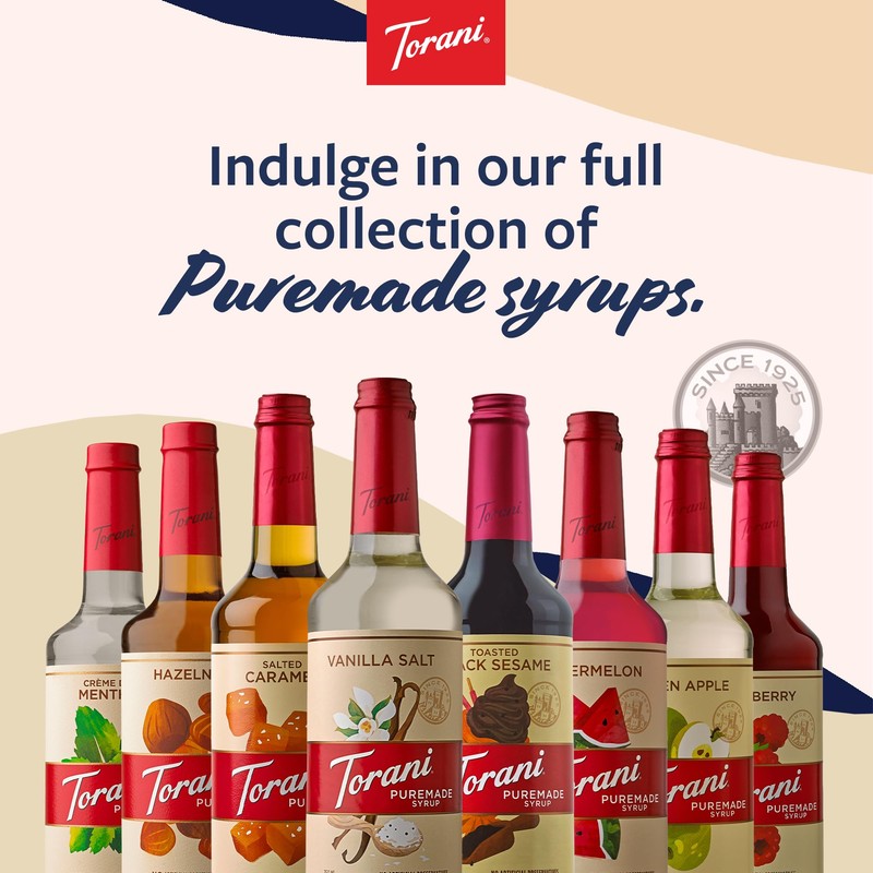 Torani Puremade Syrup, Chocolate Milano Flavoring for Drinks & Desserts,