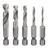 Saipe 5pcs 1/4" Quick Change Hex Shank Metal Stubby Drill