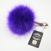 S.ROMZA Pom Pom Keychain Artificial Faux Fur Ball Keychains Fluffy