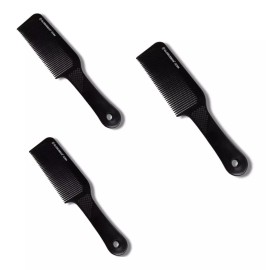 Globusman Peine  De Carbón Flat Top Cerdas Onduladas 3 Pzs