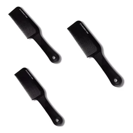 Globusman Peine  De Carbón Flat Top Cerdas Onduladas 3 Pzs
