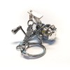 EMMRAGNO Fishing Key Chain Spinning Reel, Metal Spinning Reel Keychain