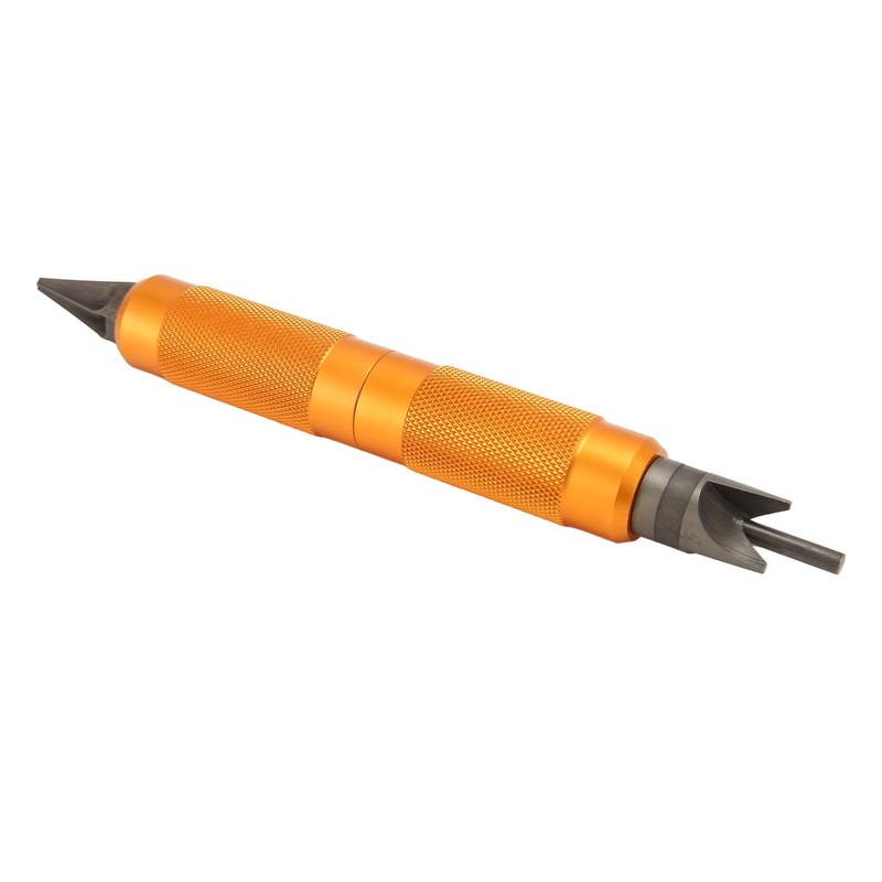 Steel Case Prep Tool with Chamfer, Deburring, Primer Crimps, Ended