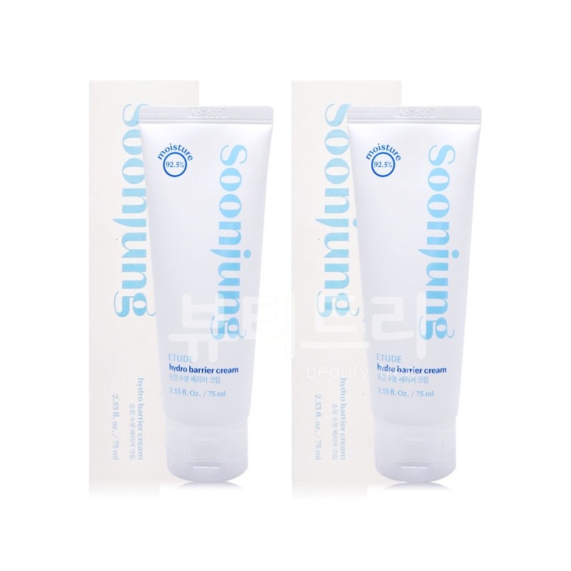 Etude Soon Jung Moisture Barrier Cream 75ml X 2 /