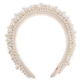 Healeved Beautiful Pearl Design Headband for Women Exquisite Headdress Accessory for Elegant Hairband for Parties and Special Occasions Comfortable and Stylish Hair Decor