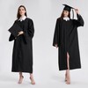gradois Unisex Matte Graduation Cap and Gown 2025 Tassel Set