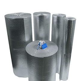 US Energy Products Car Insulation - 4' x 10' Roll (40 Sqft) Sound Deadener & Heat Barrier Mat - Automotive Thermal Insulation Kit