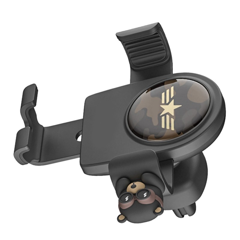 Car Phone Mount Cute Catoon Pattern Stable Vent Design Heat