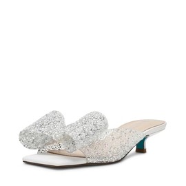 Betsey Johnson Women's Babe Pump, Pearl Multi, 6.5