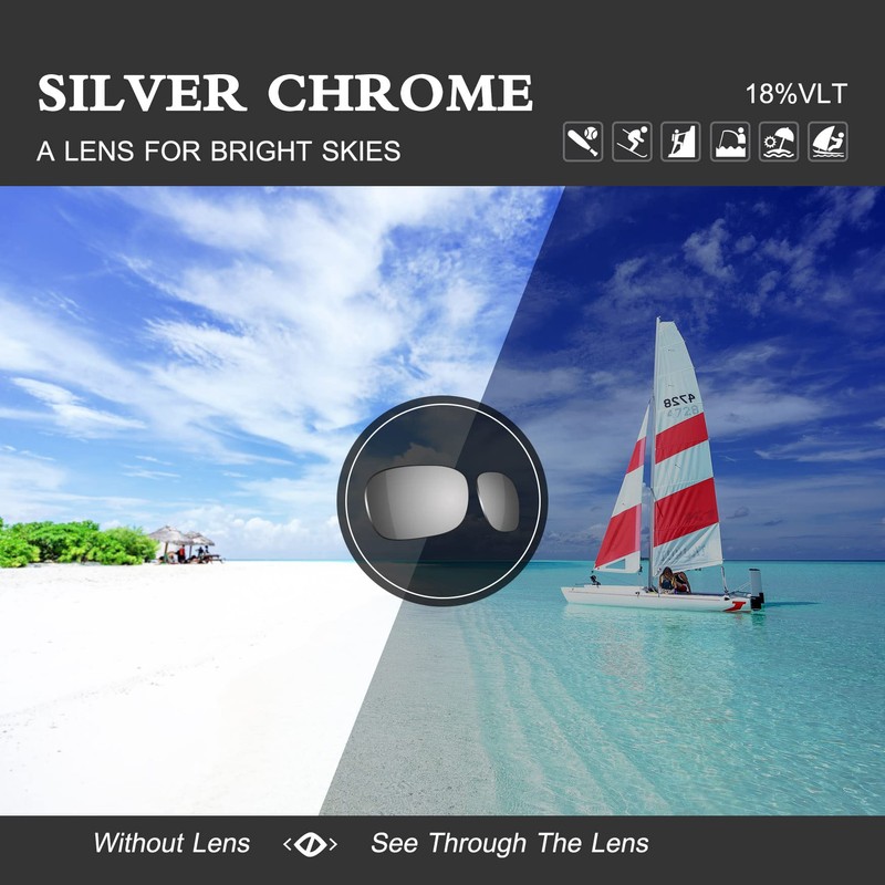 ToughAsNails Polarized Lens Replacement for Oakley Flak Jacket Sunglasses -