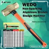 WEDO Non-Sparking Sledge Hammer with Fibreglass Handle, Spark-free Safety Demolition