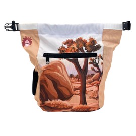 GNARLY DOOD Joshua Tree Rock Climbing Chalk Bucket | for Bouldering Gym & Outdoor Use | Durable Velcro Closure, 2 Zippered Pockets, Easy-Carry Handle