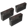 Black Electrical Surface Pattress Box (2 GANG 3 PACK)