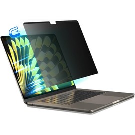 Hinnwer Magnetic Laptop Privacy Screen for MacBook Air 15 Inch 2023-2025 (M4/M3/M2), Removable Matte Anti Glare Blue Light Laptop Screen Privacy Filter for MacBook Air 15 Inch