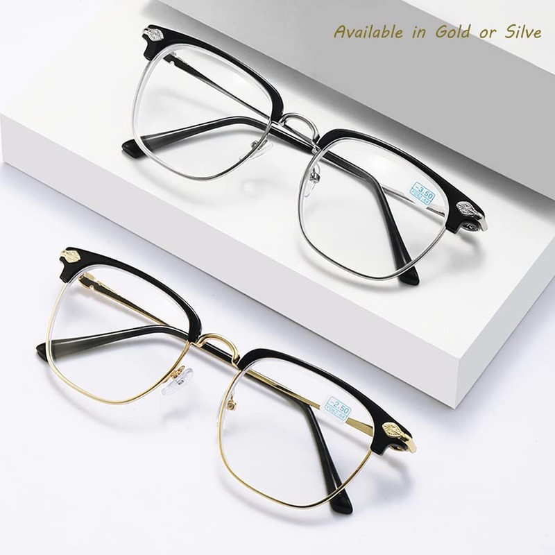 Fullwosing Myopia Glasses with Minus Dioptres -1.00 to -6.00 Myopia