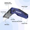 WORKPRO Folding Blue Utility Knife Quick Change Box Cutter 13