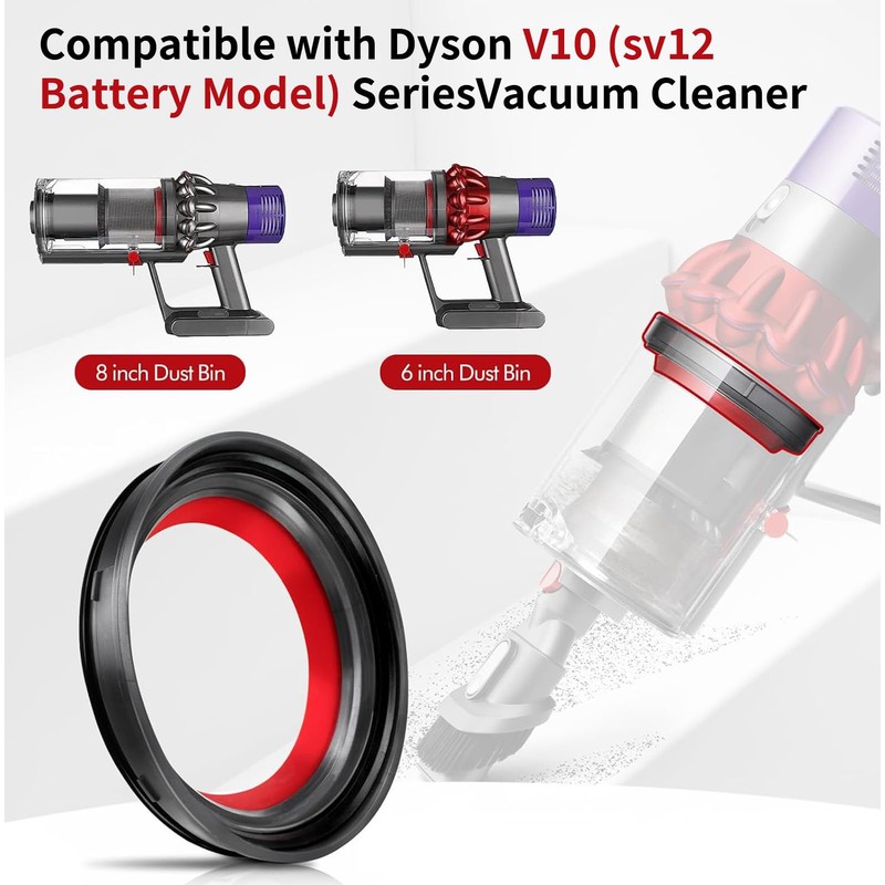 ACCTDLF Dust Bin Top Fixed Sealing Ring Compatible with Dyson