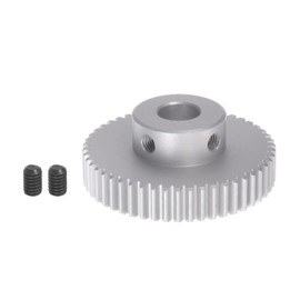 HARFINGTON Step Spur Gear 10mm Bore Gear 50T Mod 1 Aluminum Alloy Motor Gear for RC Car Replacement Parts Accessories Electric Grinder Gearbox Reduction Gear Reducer