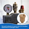 Brass Automatic One-Way Air Vent Valve - G1/2" Male Thread,